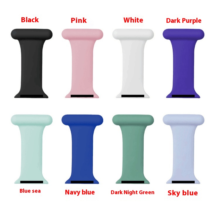 Title 12, Simple Household Solid Color Silicone Watch Strap