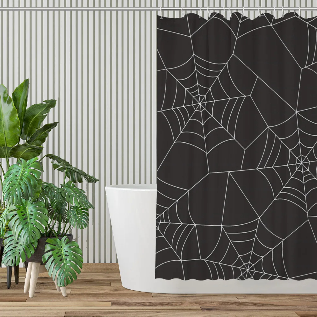 Title 2, Printed Shower Curtain Bathroom Partition