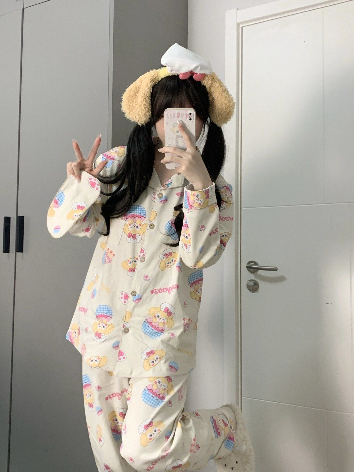 Title 5, Japanese Sweet Cartoon Long Sleeved Pajamas For...