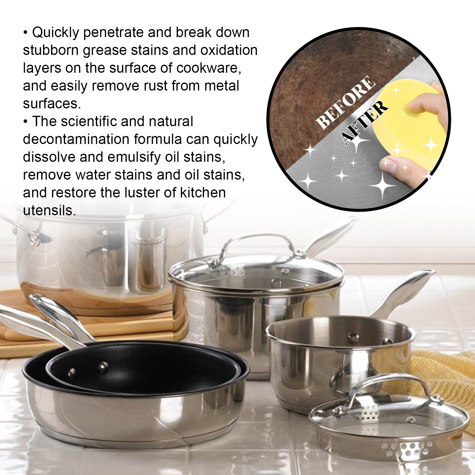 Title 8, Remove Dirt And Water Stains Stainless Steel Cl...