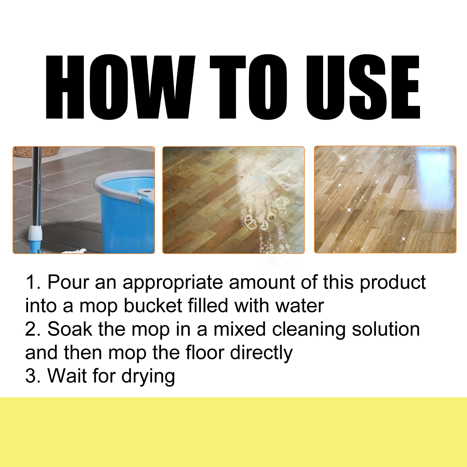 Title 10, Floor Cleaning Solution Brightening Polishing D...