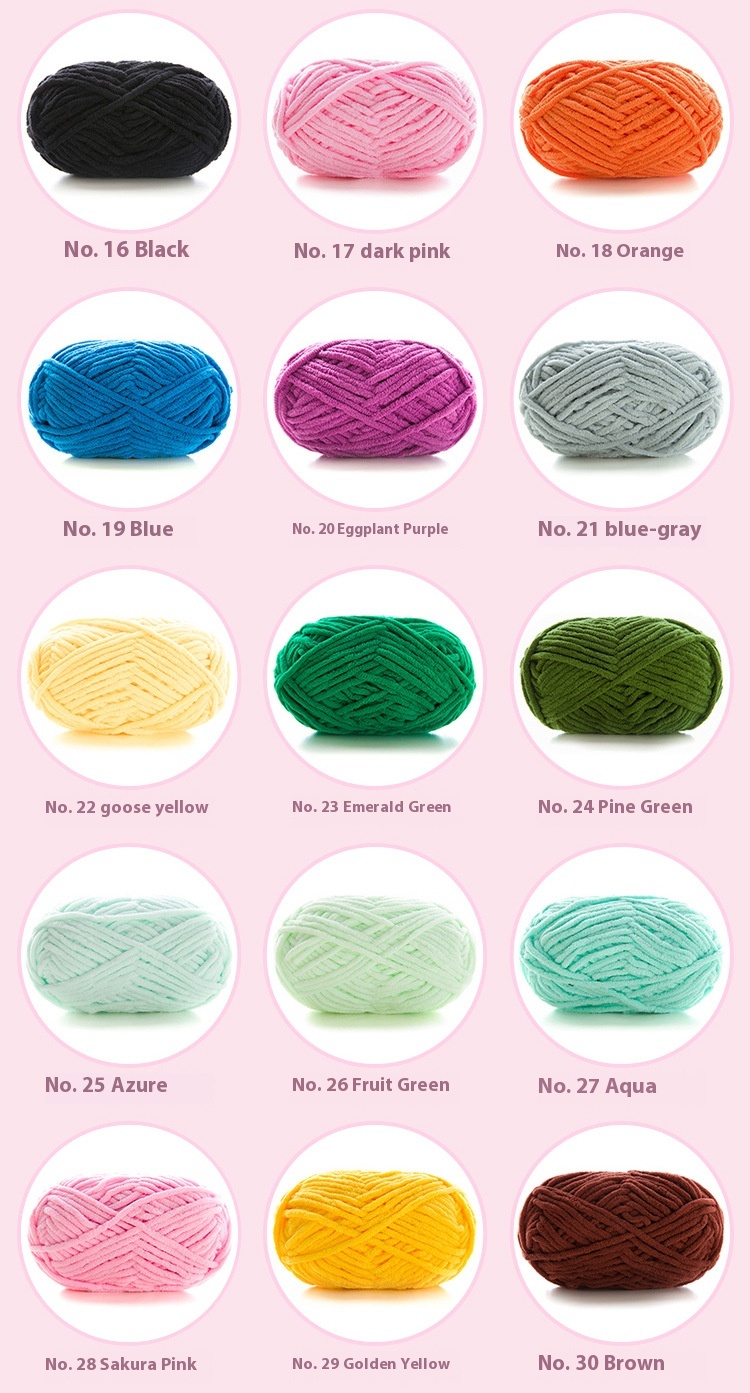 Title 7, Hand-woven Chenille Coarse Yarn