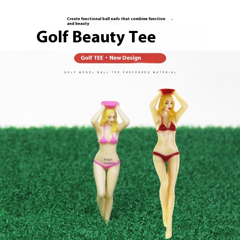 Title 2, Golf Ball Nail Beauty Bikini Model Ball Tee Pla...