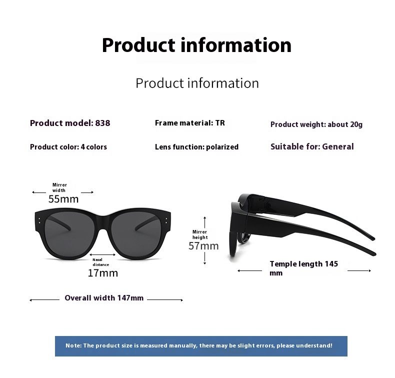 Title 9, Polarized Light Myopia Set Of Glasses Sun Prote...