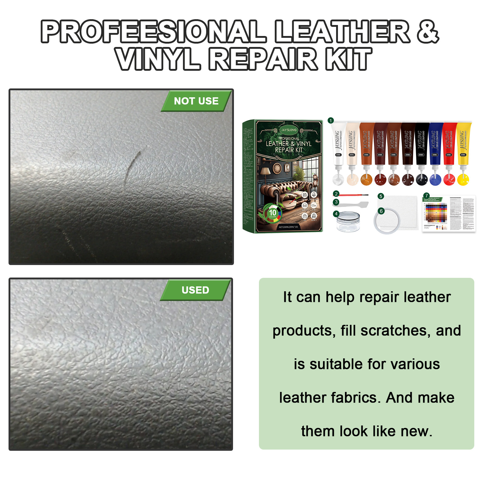 Title 3, Furniture Leather Repair Ten-color Kit