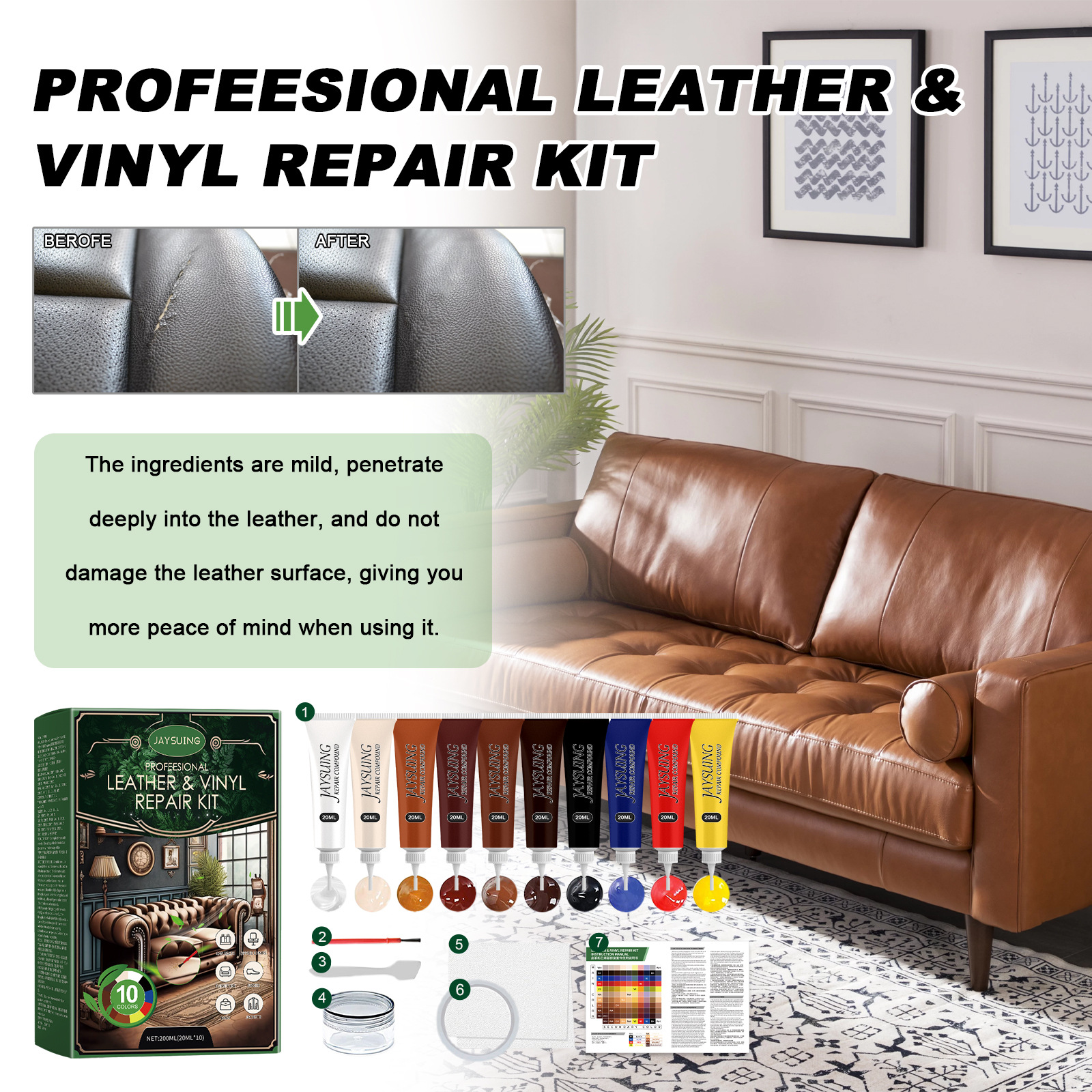 Title 5, Furniture Leather Repair Ten-color Kit