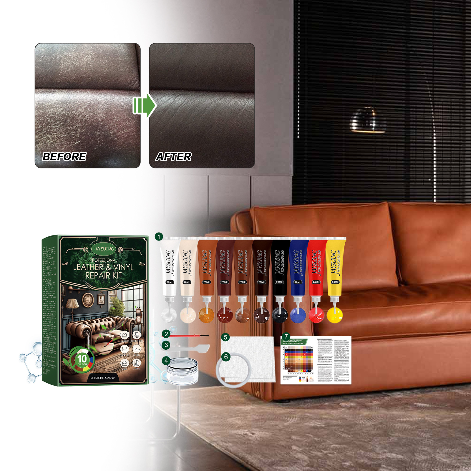 Title 7, Furniture Leather Repair Ten-color Kit