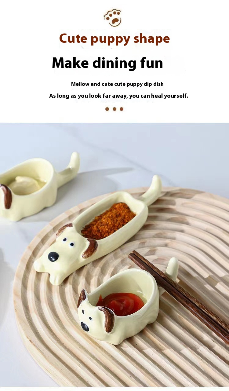 Title 8, Cute Pet Cartoon Porcelain Saucer Dish Pot Hand...