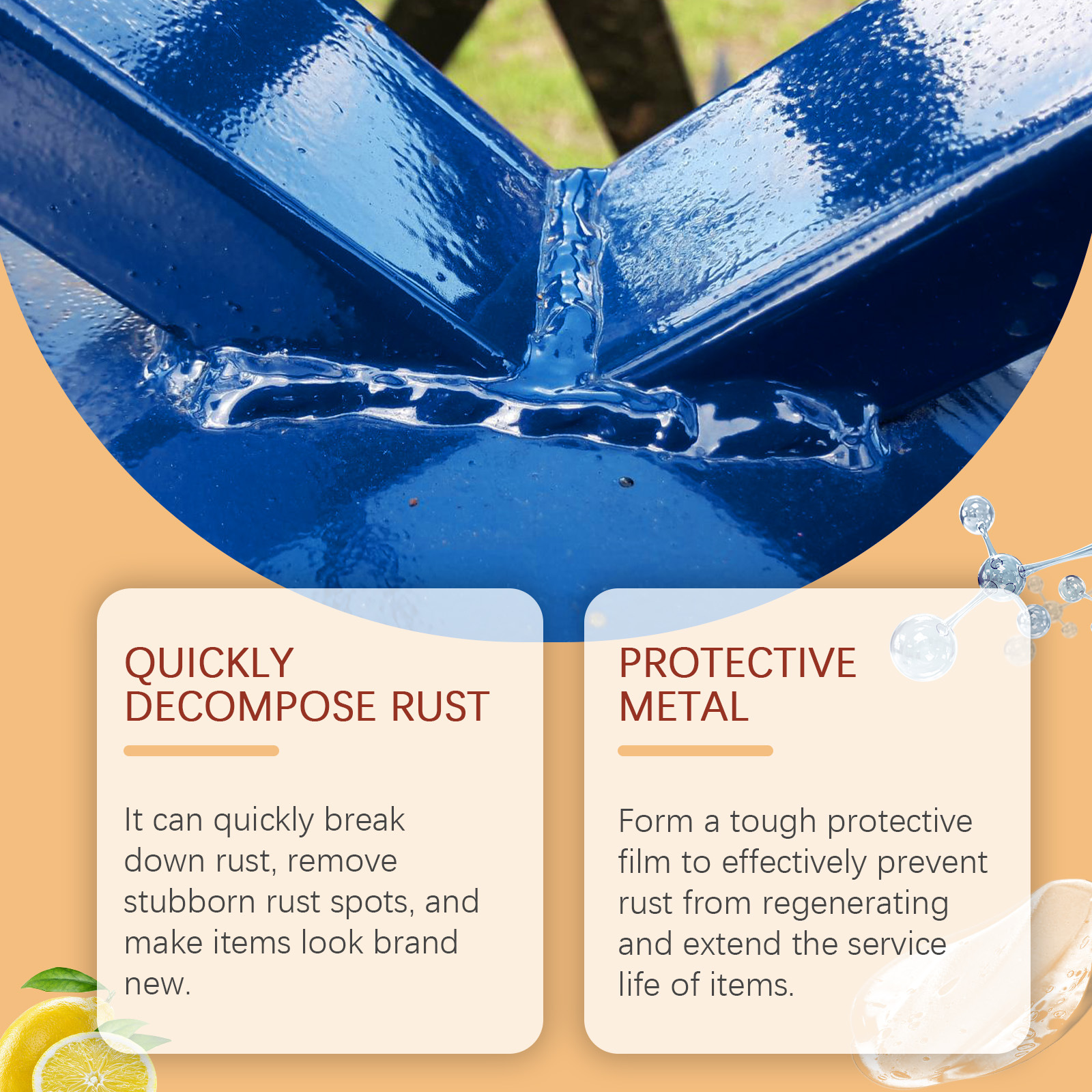 Title 2, Blue Multifunctional Metal Surface Rust Remover