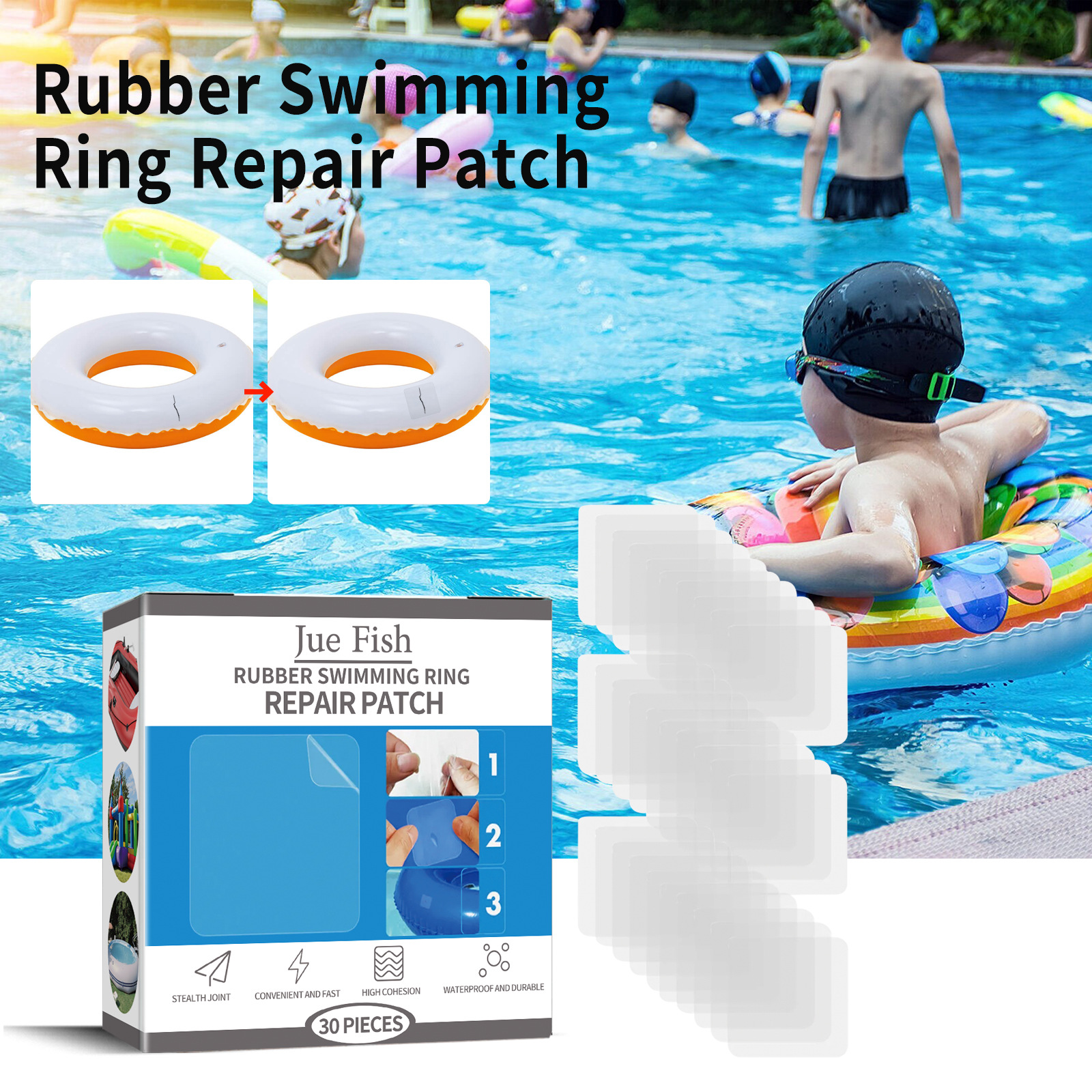 Title 8, Inflatable Self-adhesive Vinyl Repair Patch