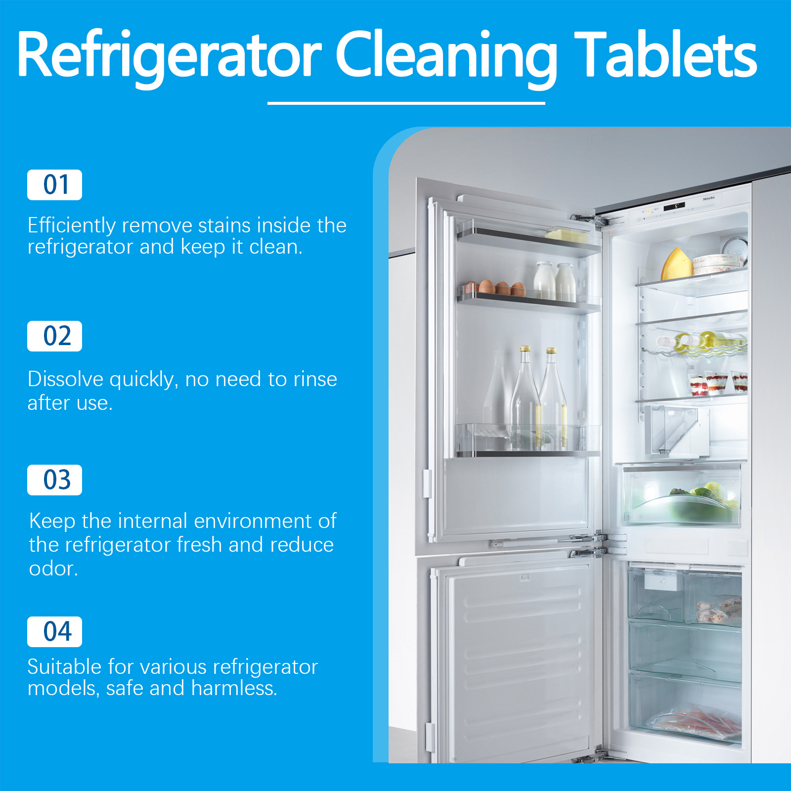 Title 11, Refrigerator Cleaning Effervescent Tablets Oil ...