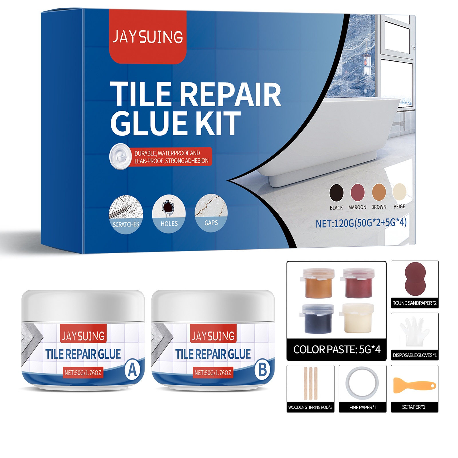 Title 1, Ceramic Tile Repair Adhesive Set