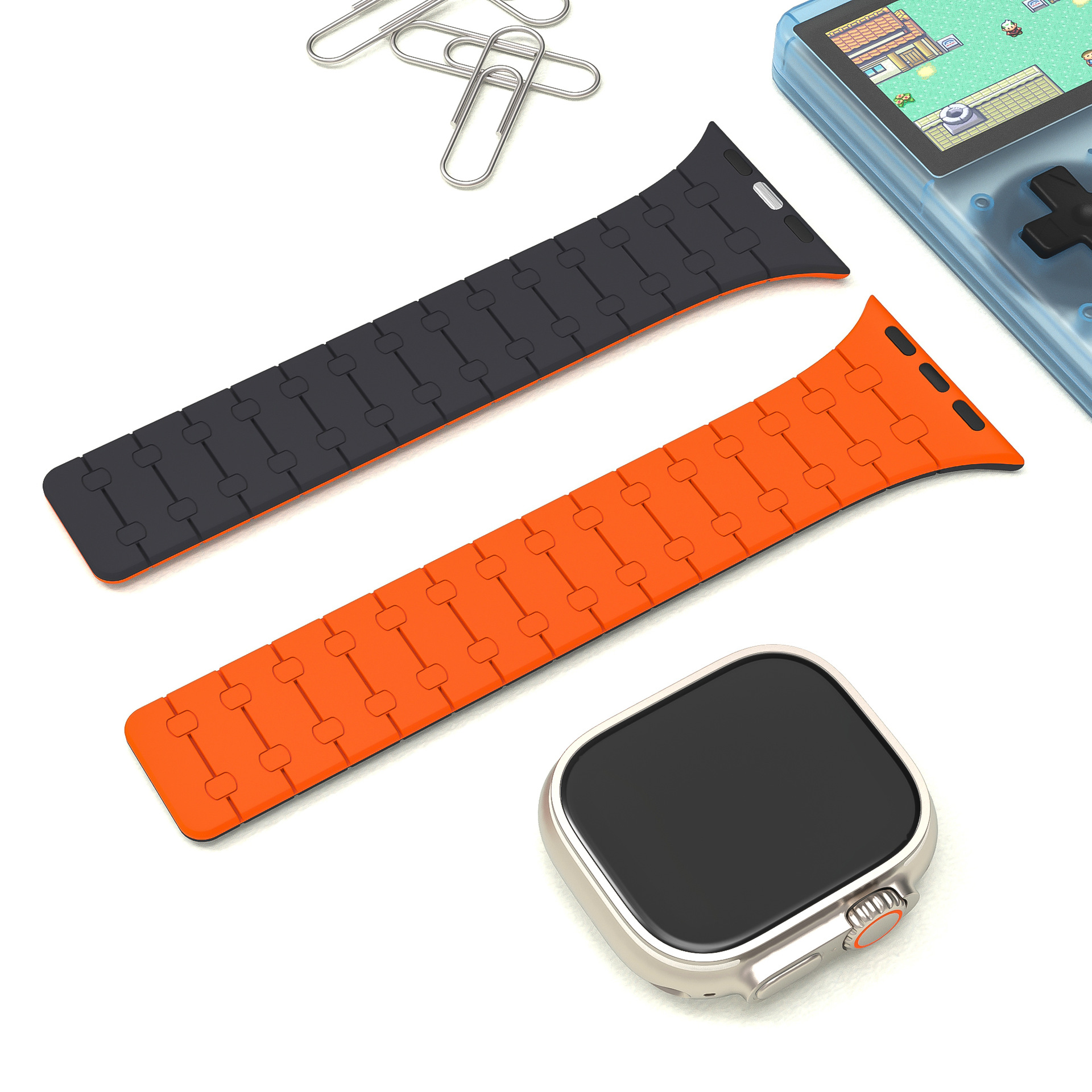 Title 6, Applicable Strap Iwatch89 Contrast Color Silicone