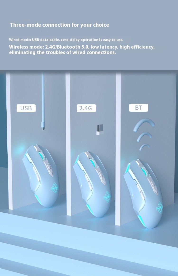 Title 15, AJ52PRO Three-model Wireless Gaming Mouse