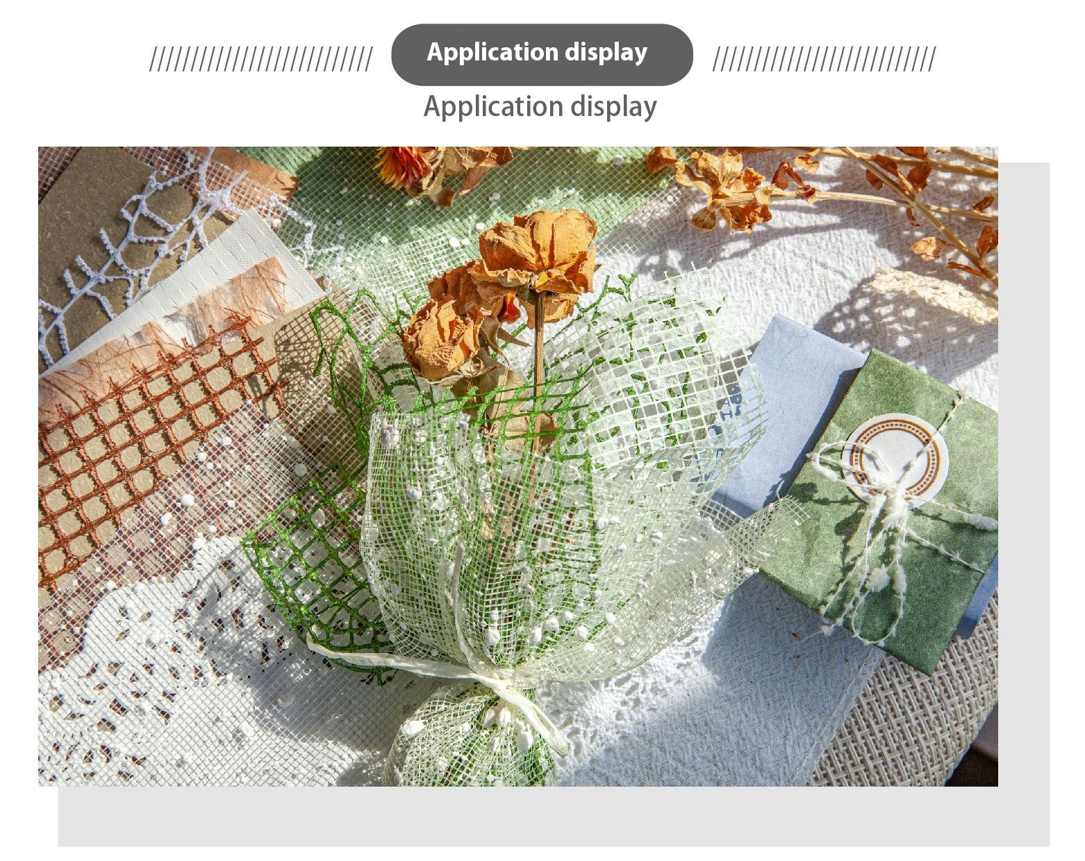 Title 2, Romantic Hollow Mesh Journal Decorative Source ...