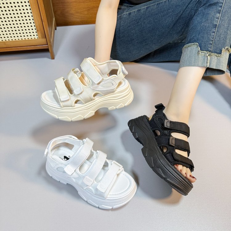 Title 2, Summer Fashion All-Matching Velcro Platform Shoes