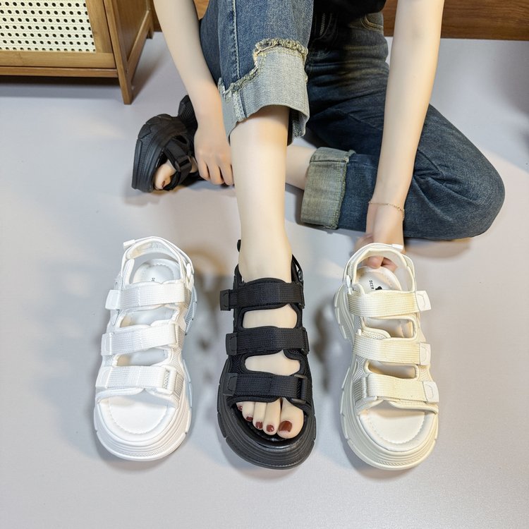 Title 6, Summer Fashion All-Matching Velcro Platform Shoes