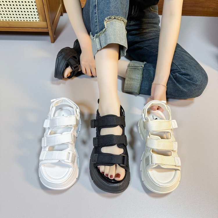 Title 7, Summer Fashion All-Matching Velcro Platform Shoes