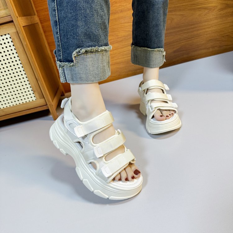 Title 9, Summer Fashion All-Matching Velcro Platform Shoes