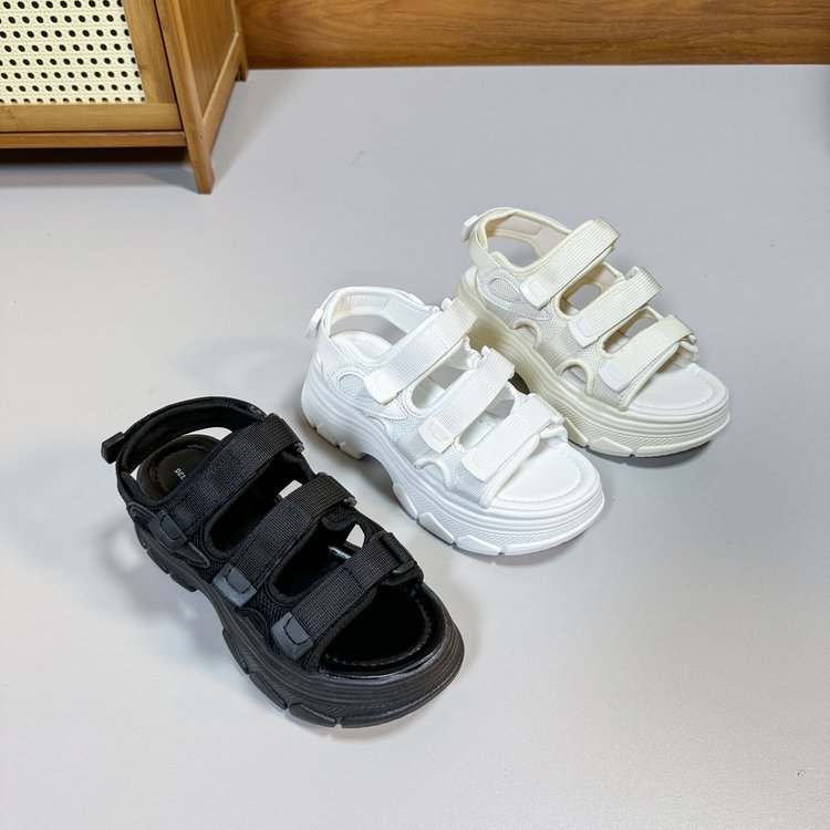 Title 15, Summer Fashion All-Matching Velcro Platform Shoes