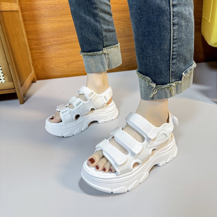 Title 20, Summer Fashion All-Matching Velcro Platform Shoes