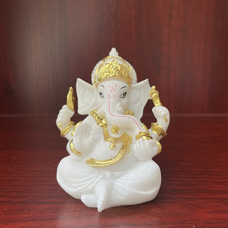 Title 1, Glass Resin Southeast Asia Buddha Statue Ganesh...