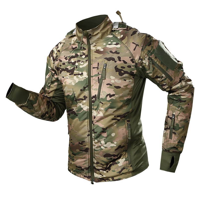 Title 2, Outdoor waterproof camouflage stormsuit with pl...