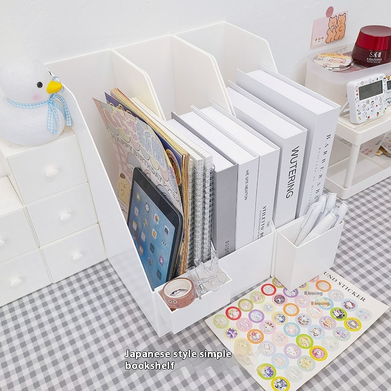 Title 2, Desktop Book Stand Organizing Bookshelf Storage...