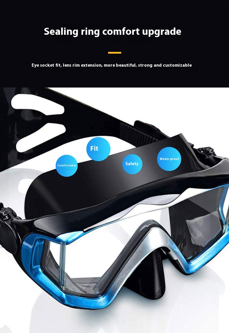 Title 2, Three-sided Panoramic Diving Mask HD Nose Care ...