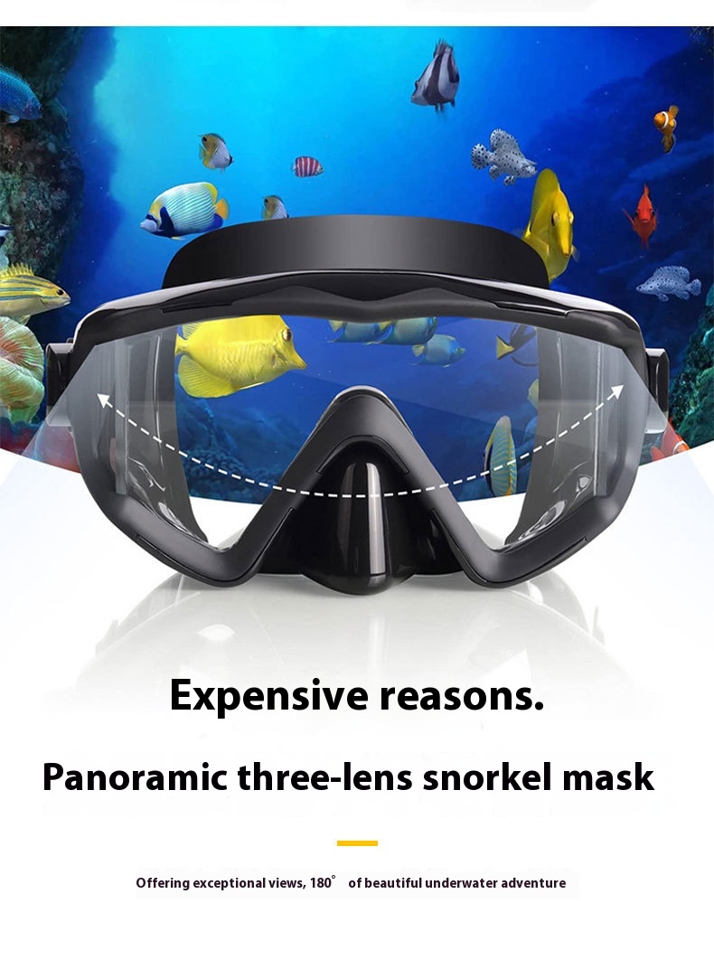 Title 4, Three-sided Panoramic Diving Mask HD Nose Care ...