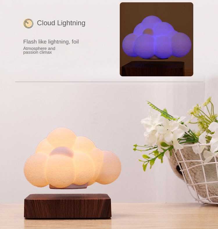 Magnetic Levitation Cloud Lamp - 3D Print Night Light Gift