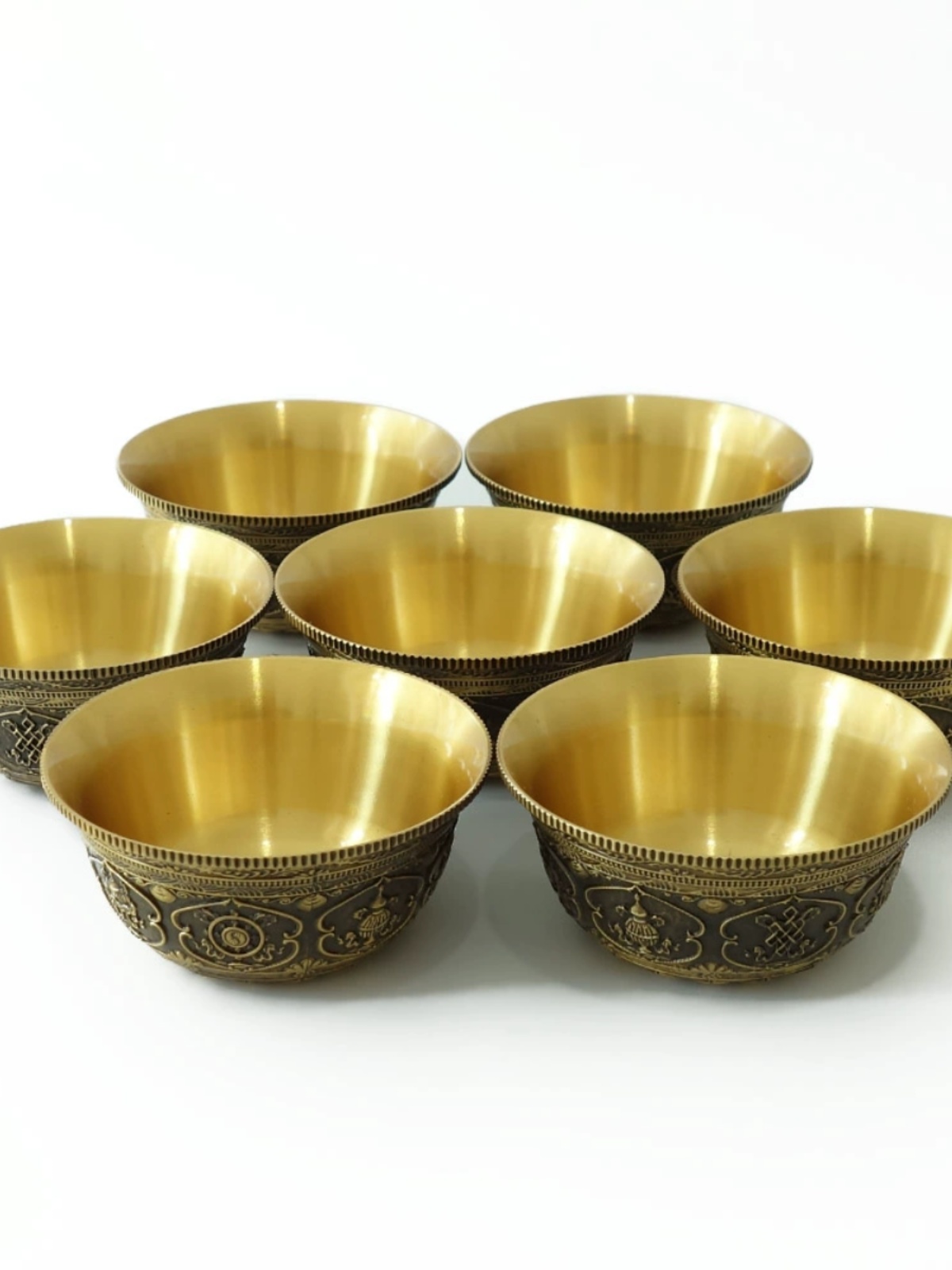 Title 3, Thick Copper Supply Cup Eight Auspicious Ornaments