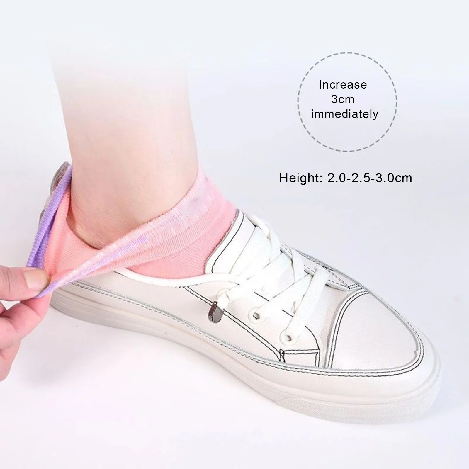 Title 6, Invisible Insole Silicone For Heightening Socks