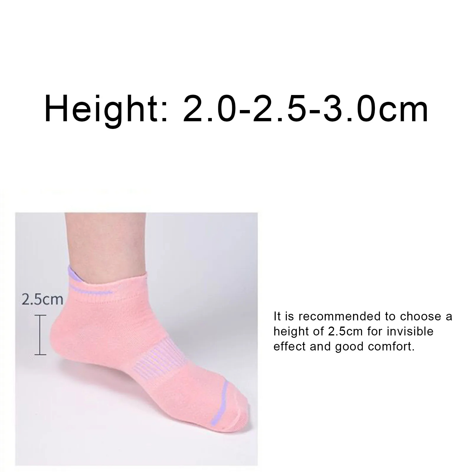 Title 11, Invisible Insole Silicone For Heightening Socks