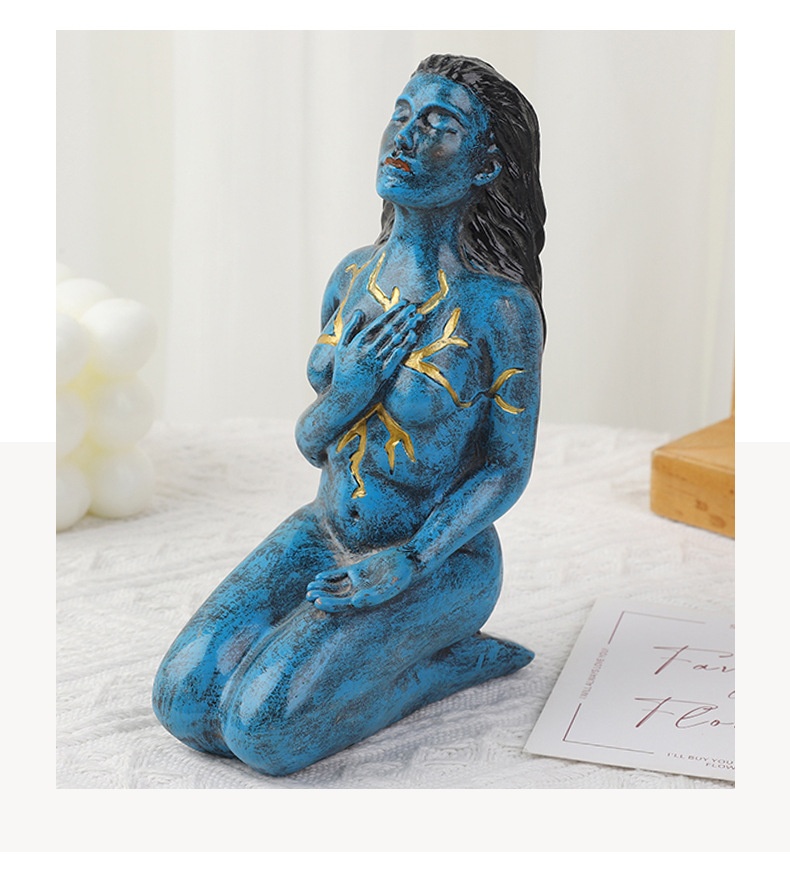 Title 6, Healing Series Home Ornament Goddess Resin Deco...