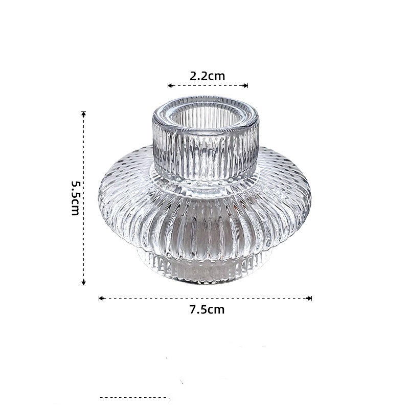 Title 1, Dual-purpose Crystal Glass Candlestick Photo Sh...