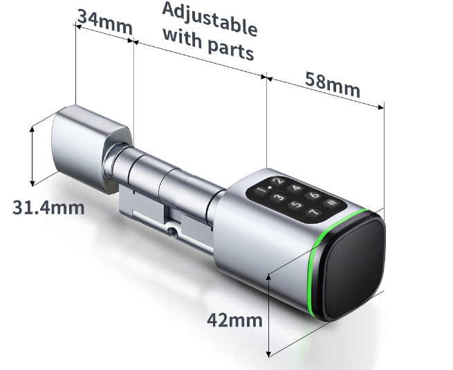 Title 1, Password Card Smart Lock Cylinder Graffiti Thro...