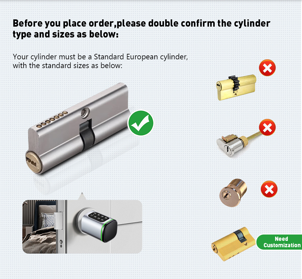 Title 6, Password Card Smart Lock Cylinder Graffiti Thro...