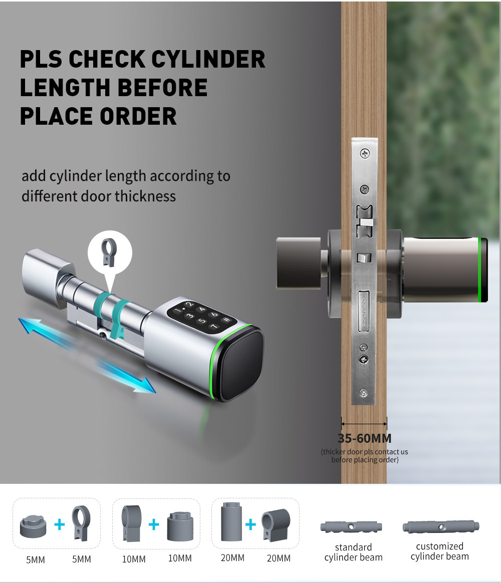 Title 9, Password Card Smart Lock Cylinder Graffiti Thro...