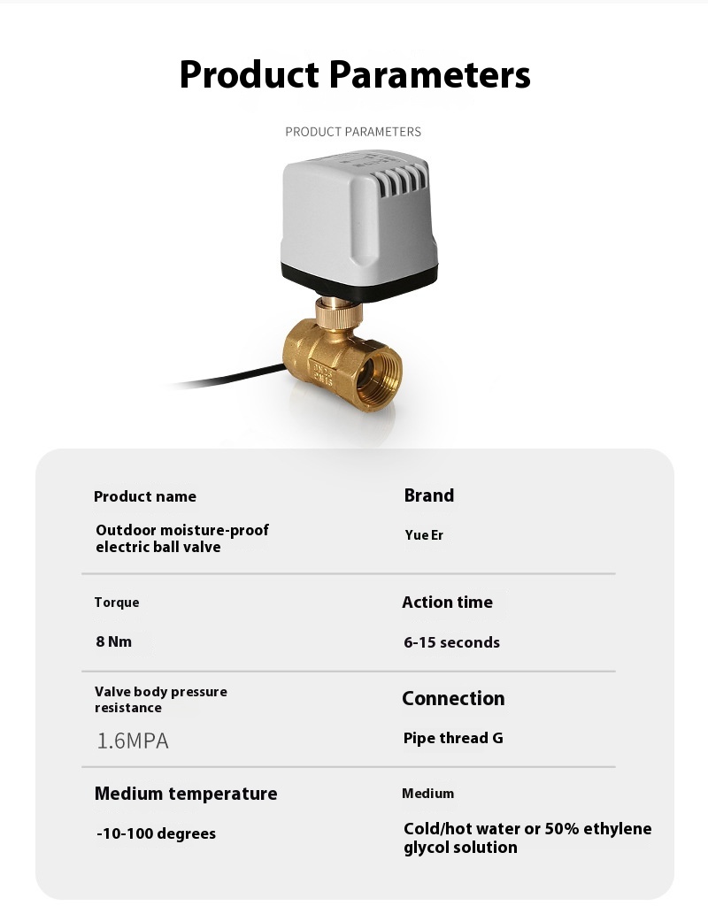 Title 1, 220V24 Brass Two-way Threaded Ball Valve Pipe