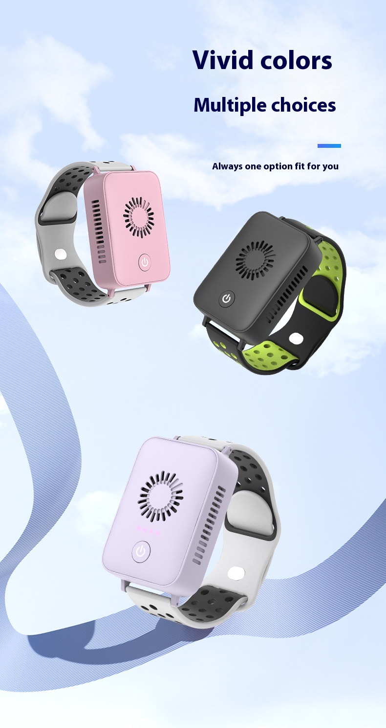 Title 4, Air Conditioning Bracelet Rechargeable USB Mini...