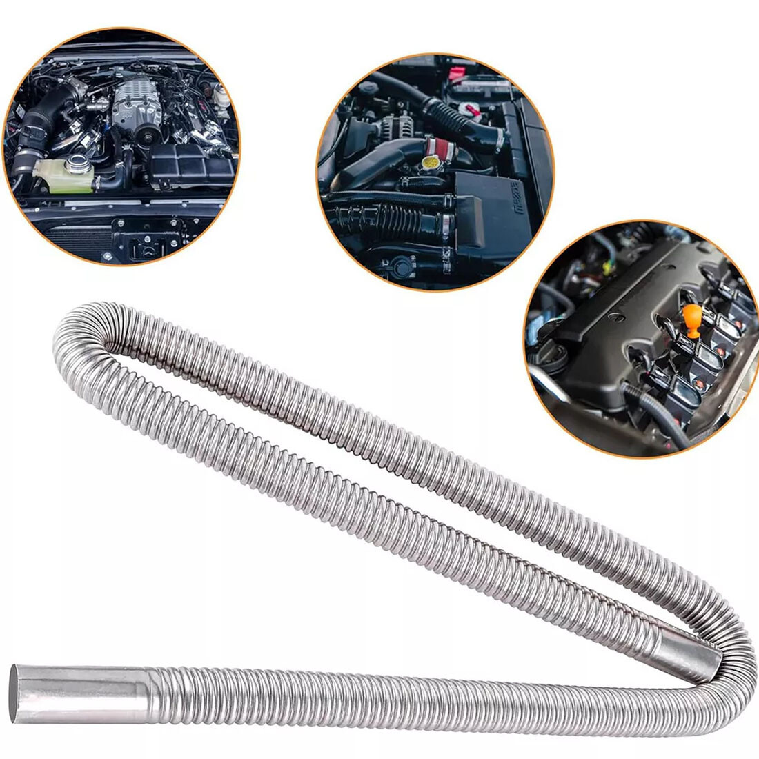 180CM Exhaust Pipe 24mm Exhaust-Silencer 25mm Air Filter For Air  Heater NEW