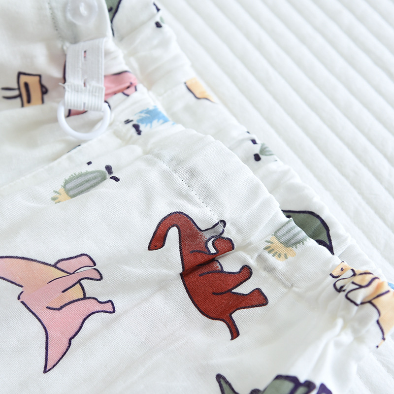 Realistic Dinosaur Pattern Nightwear Set | Shorts & Top