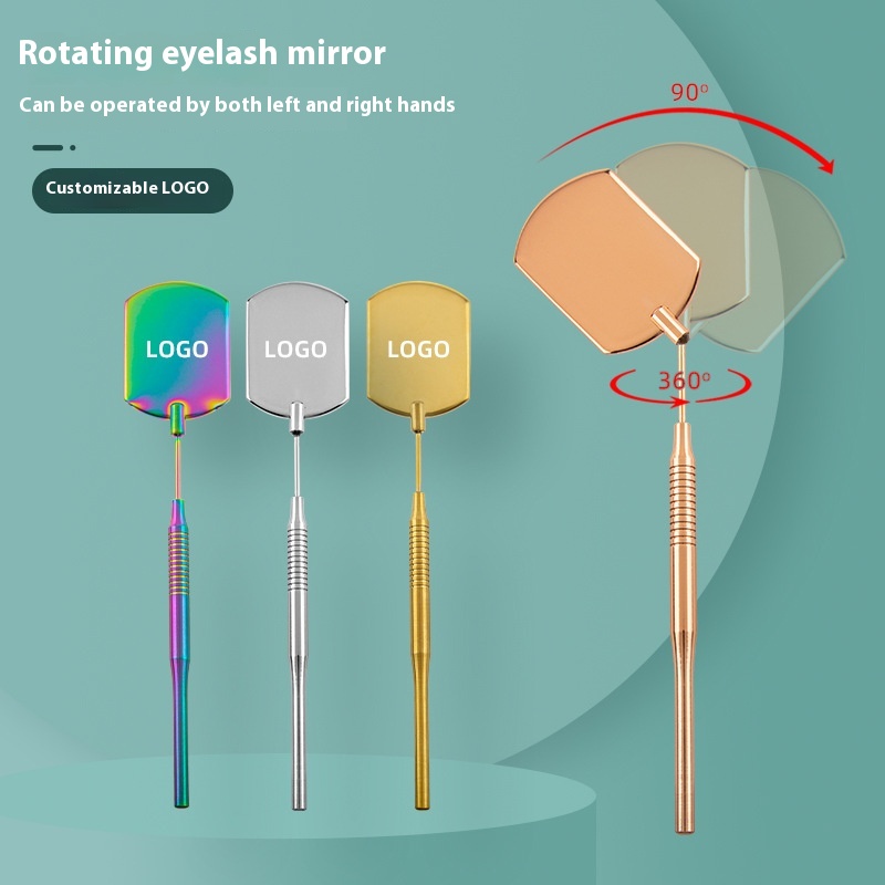 Title 2, Stainless Steel Grafting Eyelash Mirror Beauty ...