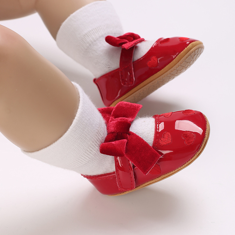 Title 10, Buty dla niemowląt Baby Girl Bowknot PU z miękk...