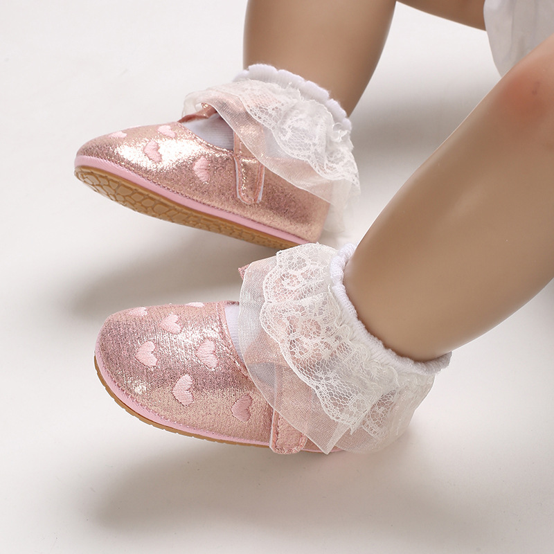 Title 8, Prinzessinnen-Babyschuhe mit weicher Gummisohle...