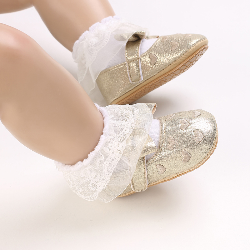 Title 12, Prinzessinnen-Babyschuhe mit weicher Gummisohle...