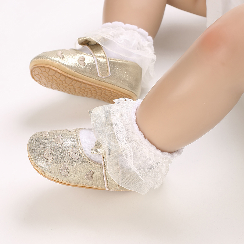 Title 13, Prinzessinnen-Babyschuhe mit weicher Gummisohle...