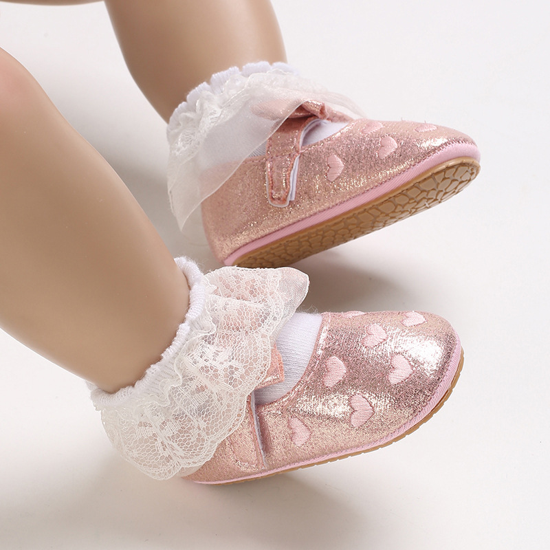 Title 20, Prinzessinnen-Babyschuhe mit weicher Gummisohle...