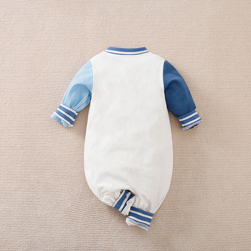 Title 16, Baby One-piece Spring And Autumn Romper Basebal...